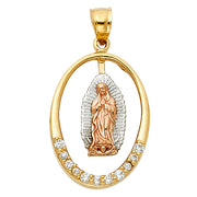 Guadalupe Pendant for Necklace or Chain