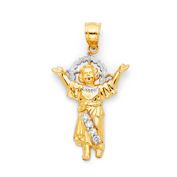 Infant Jesus Pendant for Necklace or Chain