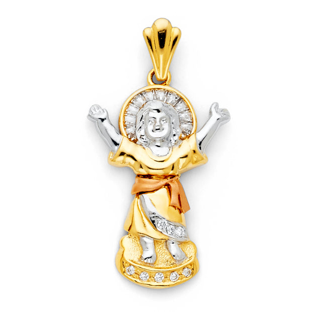 Infant Jesus Pendant for Necklace or Chain