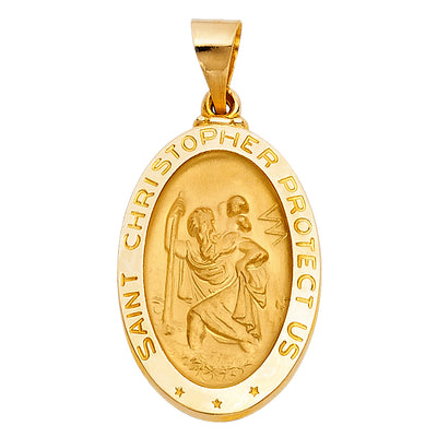 St. Christopher Pendant for Necklace or Chain
