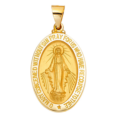 Virgin Mary Pendant for Necklace or Chain