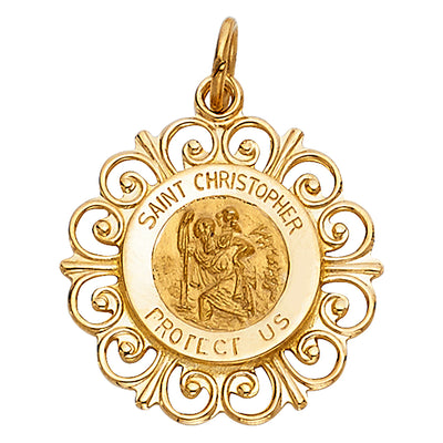 St. Christopher Pendant for Necklace or Chain