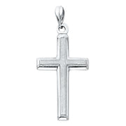 14K Gold Cross Religious Pendant