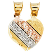 Couple Heart Pendant Pendant for Necklace or Chain