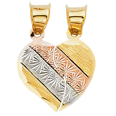 Couple Heart Pendant Pendant for Necklace or Chain