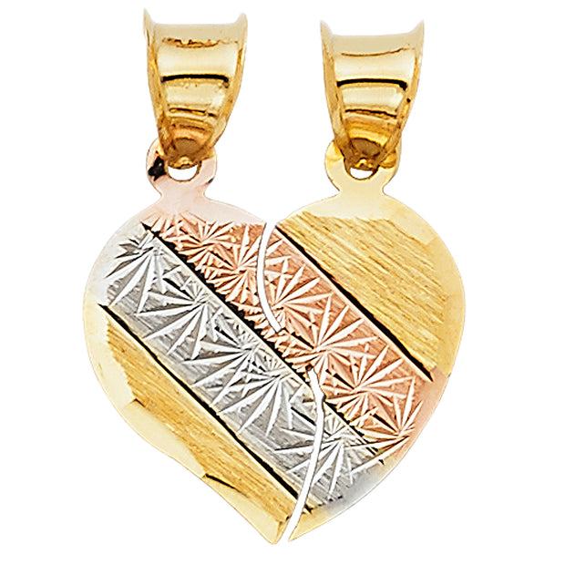 Couple Heart Pendant Pendant for Necklace or Chain