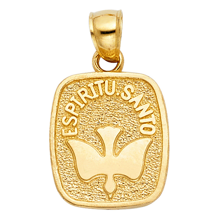 Buy Dove Holy Spirit Gold Tone Charm Baptism Pendant Made in Italy Online  in India - Etsy