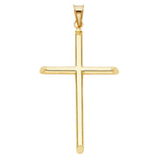 14K Gold Cross Pendant with 3.1mm Figaro 3+1 Chain
