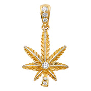 Marijuana Leaf Pendant for Necklace or Chain