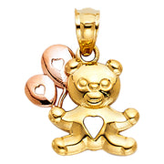 Bear with Balloon Pendant Pendant for Necklace or Chain