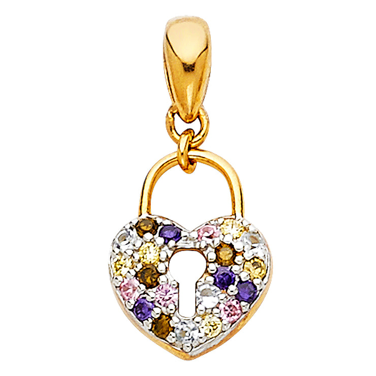 Multi Lock Pendant Pendant for Necklace or Chain