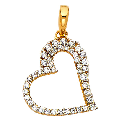 Double Hearts Pendant for Necklace or Chain