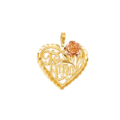 Te Amo Pendant for Necklace or Chain