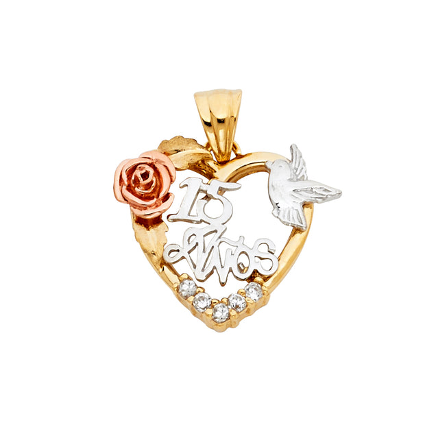 Quinceanera Pendant for Necklace or Chain