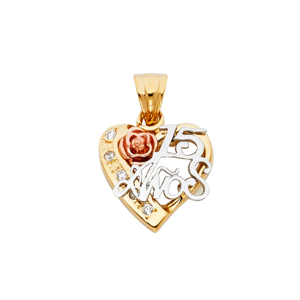Quinceanera Pendant for Necklace or Chain