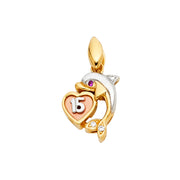 Quinceanera Pendant for Necklace or Chain