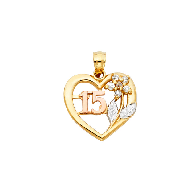 Quinceanera Pendant for Necklace or Chain