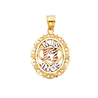 Quinceanera Pendant for Necklace or Chain