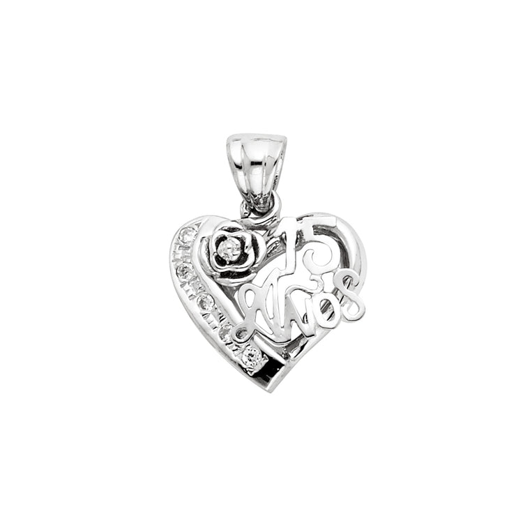 Quinceanera Pendant for Necklace or Chain
