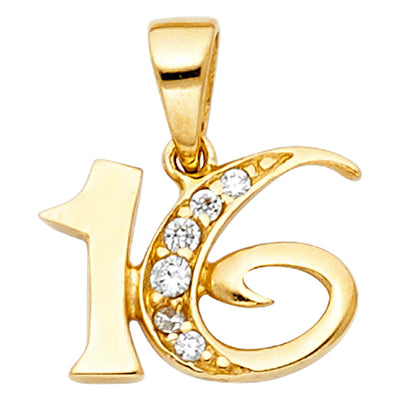 Sweet 16 years Ring Pendant for Necklace or Chain