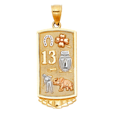 3C Lucky Pendant Pendant for Necklace or Chain