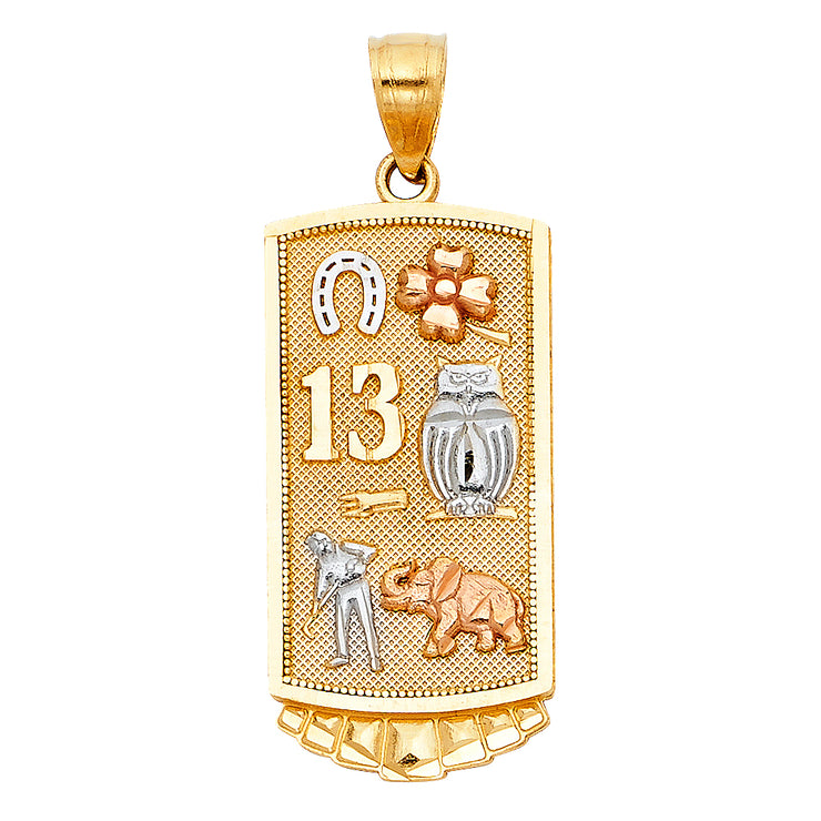 3C Lucky Pendant Pendant for Necklace or Chain