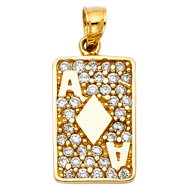 Diamond A Card Pendant Pendant for Necklace or Chain