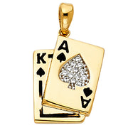 Spade A & K Card Pendant Pendant for Necklace or Chain