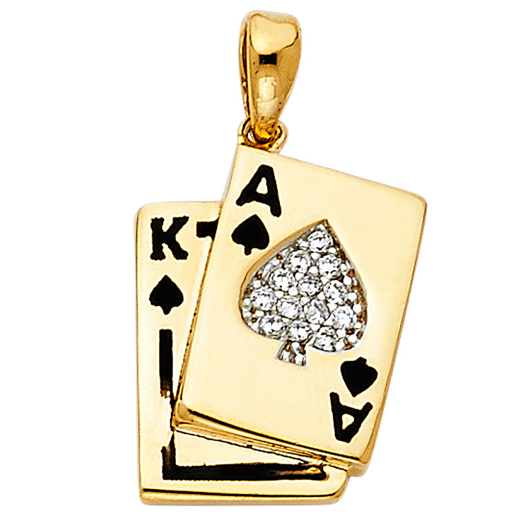Spade A & K Card Pendant Pendant for Necklace or Chain