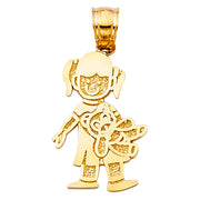 Girl pendant Pendant for Necklace or Chain
