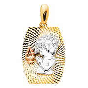 Praying Girl Pendant for Necklace or Chain