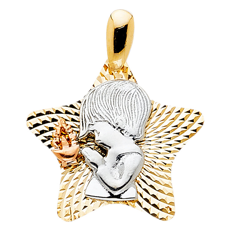 Praying Girl Pendant for Necklace or Chain