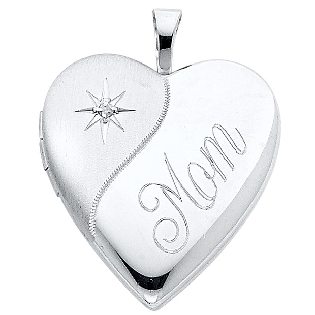 Heart Locket Pendant for Necklace or Chain