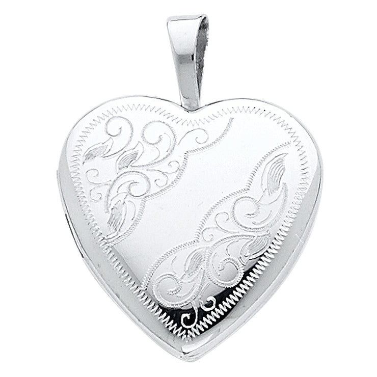Heart Locket Pendant for Necklace or Chain
