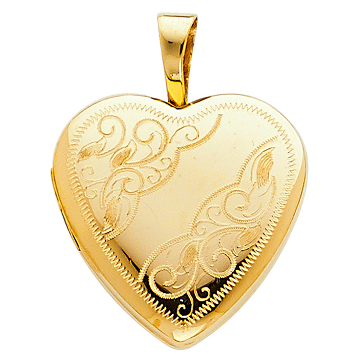 Heart Locket Pendant for Necklace or Chain