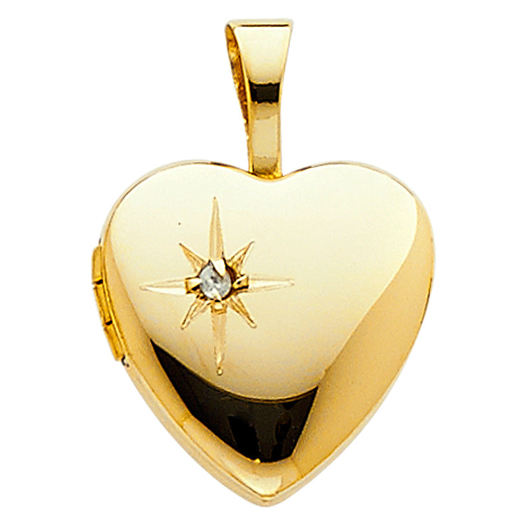 Heart Locket Pendant for Necklace or Chain