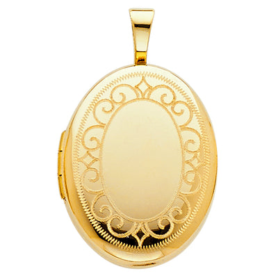 Oval Locket pendant Pendant for Necklace or Chain