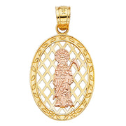 Santa Muerte Pendant for Necklace or Chain
