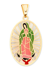 Guadalupe Pendant for Necklace or Chain