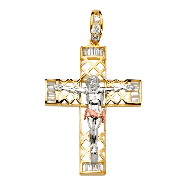 Crucifix Cross Pendant for Necklace or Chain