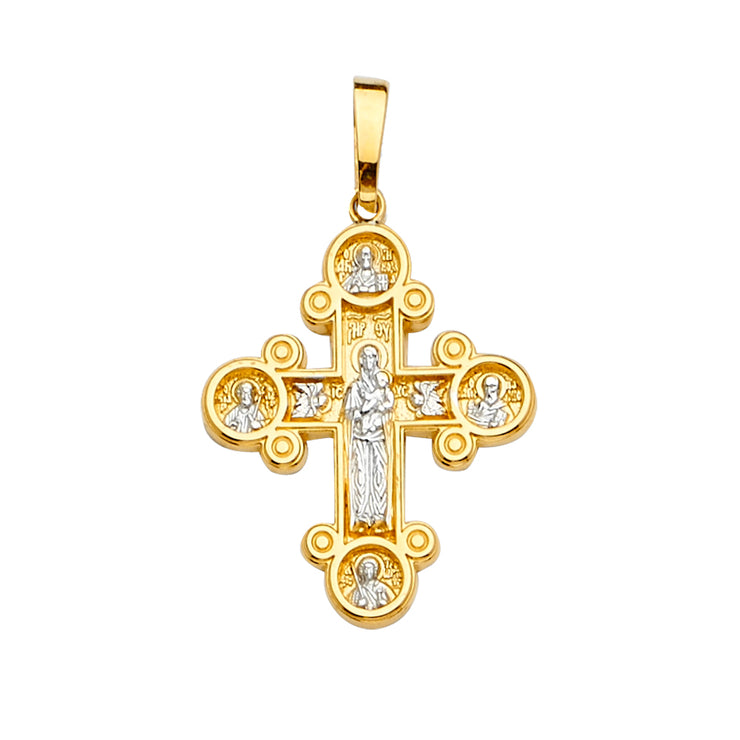 4-Way Jesus Cross Pendant for Necklace or Chain
