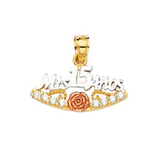Quinceanera Pendant for Necklace or Chain