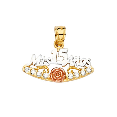 Quinceanera Pendant for Necklace or Chain