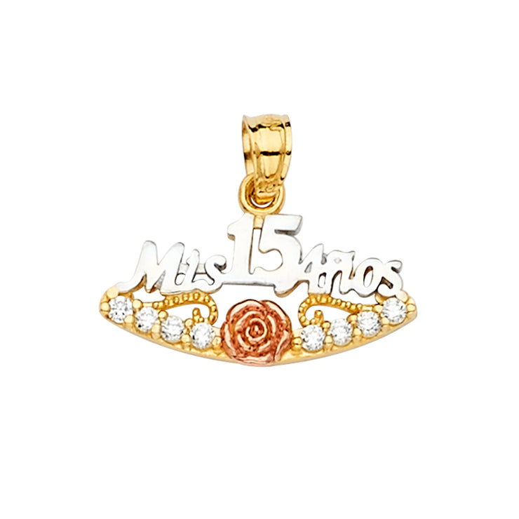 Quinceanera Pendant for Necklace or Chain