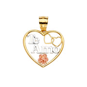 Te Amo Pendant for Necklace or Chain