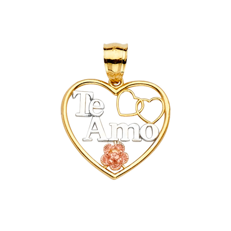 Te Amo Pendant for Necklace or Chain