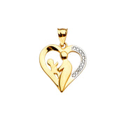 Mother and Child Pendant for Necklace or Chain