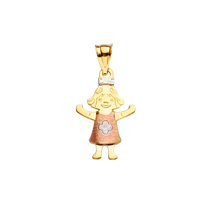 Girl Pendant for Necklace or Chain