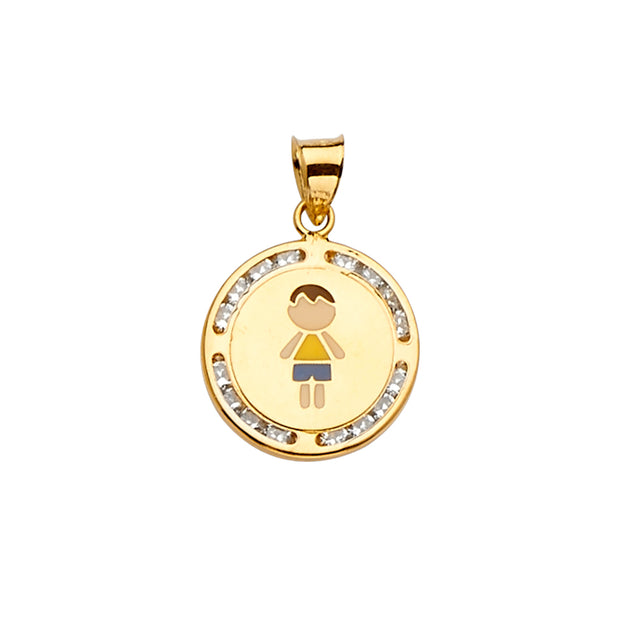 Boy Pendant for Necklace or Chain