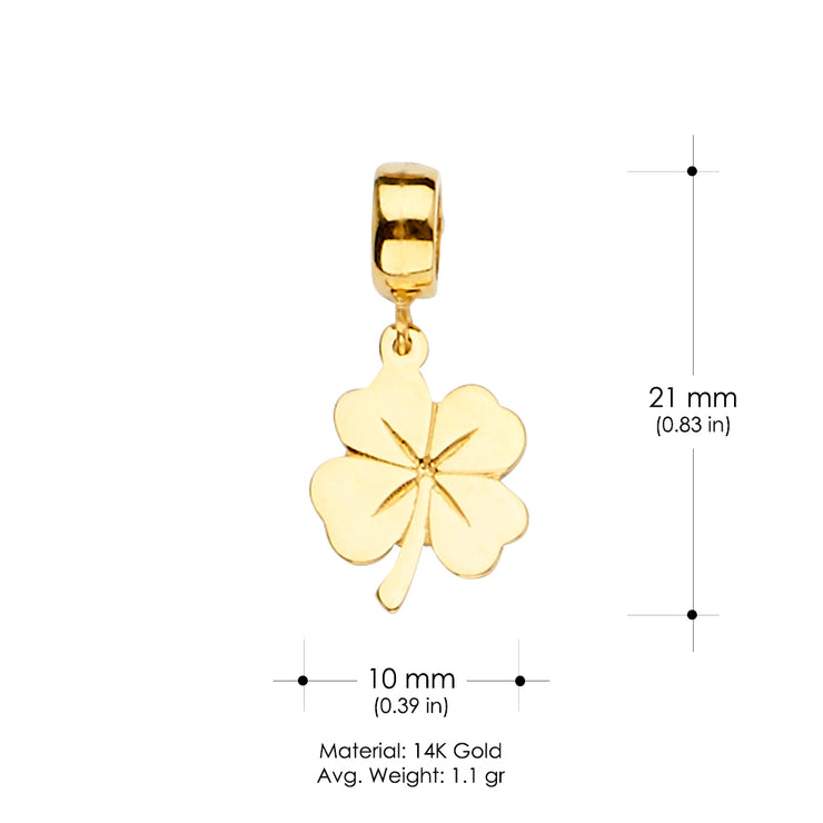 14K Gold Flower Mix & Match Charm Pendant
